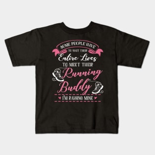 Running Mom and Baby Matching T-shirts Gift Kids T-Shirt